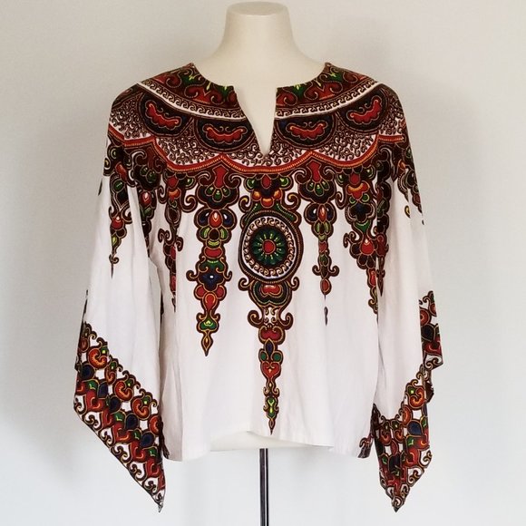 Refashioned Vintage Dashiki Top (M/L) - Picture 2 of 8